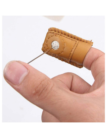 Protectores de Dedos de Cuero Pimoys - 4 Piezas para Costura