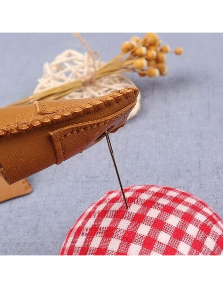 Protectores de Dedos de Cuero Pimoys - 4 Piezas para Costura