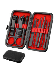 Set de Manicura Profesional 10 Piezas Moreplus con Estuche