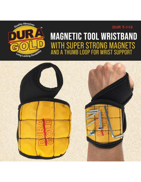 Banda de Muñeca Magnética Dura-Gold con 9 Imanes - Soporte