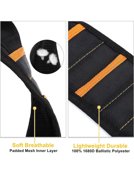 Pulsera Magnética JIANYI con 15 Imánes Fuertes - Ajustable