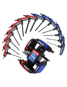 Juego de Llaves Allen en T WORKPRO 14 Piezas Métricas y SAE