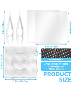 Tableros de Cuentas de Fusión Butterfunny 9 Piezas 5 cm 2