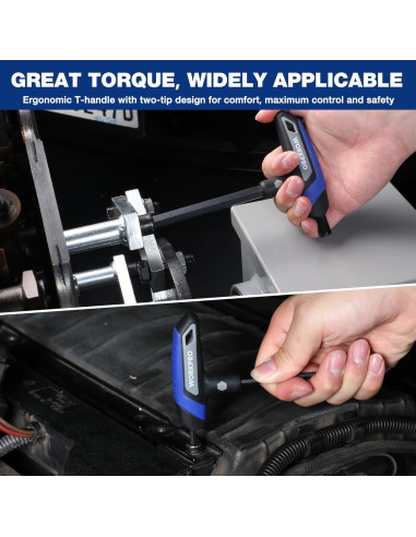 Juego de Llaves Allen en T WORKPRO 14 Piezas Métricas y SAE