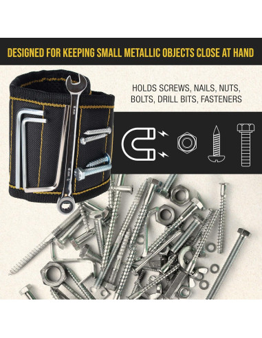 Banda de Muñeca Magnética Dura-Gold - Imán Fuerte, Nylon