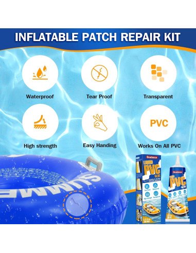Kit de Reparación de PVC Quadence 80ml - Parches y Pegamento