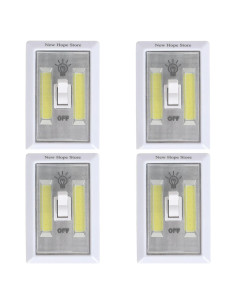Luces Nocturnas LED COB New Hope Store - 300 Lúmenes, 4 Piezas