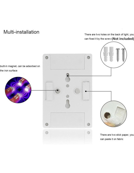 Luces Nocturnas LED COB New Hope Store - 300 Lúmenes, 4 Piezas
