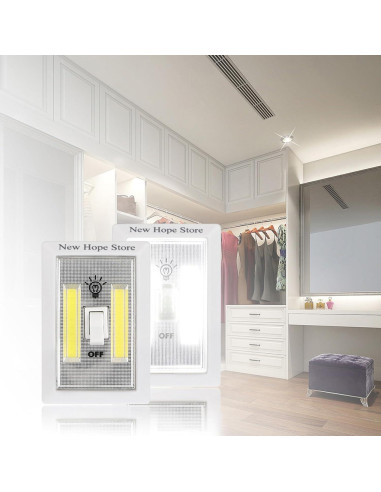 Luces Nocturnas LED COB New Hope Store - 300 Lúmenes, 4 Piezas