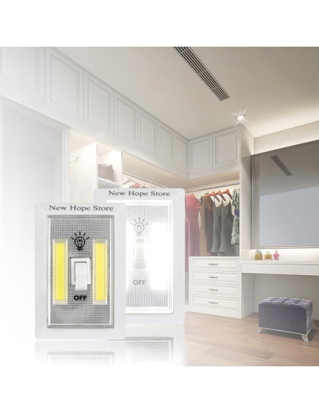 Luces Nocturnas LED COB New Hope Store - 300 Lúmenes, 4 Piezas