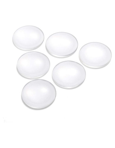 Cabochones de Vidrio Craftdady 50Pcs 35mm Transparente Claro