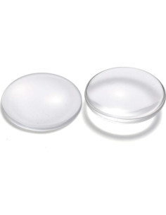 Cabochones de Vidrio Craftdady 50Pcs 35mm Transparente Claro 2