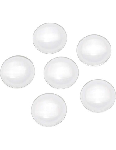 Cabochones de Vidrio Craftdady 50Pcs 35mm Transparente Claro