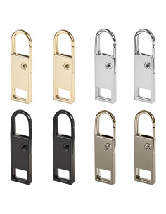 Tiradores de Cremallera BagHeiyy 8 Pcs Metal Gancho 36mm 30mm