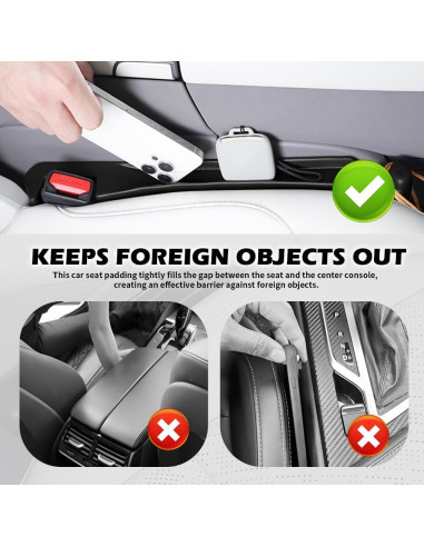 Organizador Relleno Espacio Asientos Coche YGDMD 39.5cm 2PCS