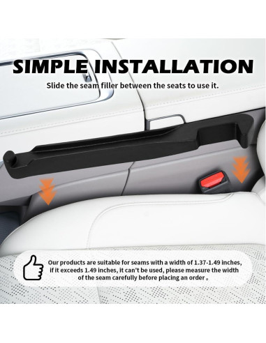 Organizador Relleno Espacio Asientos Coche YGDMD 39.5cm 2PCS