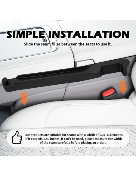 Organizador Relleno Espacio Asientos Coche YGDMD 39.5cm 2PCS