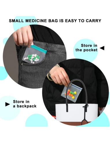 Bolsas de Pastillas Reutilizables Sliverdew 7 Piezas 7.5x7.5cm