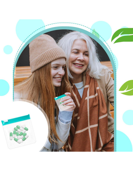 Bolsas de Pastillas Reutilizables Sliverdew 7 Piezas 7.5x7.5cm