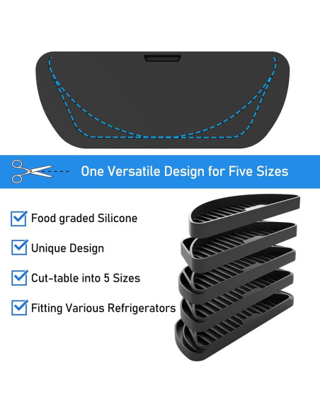 Bandeja de Goteo de Silicona Hvatry para Refrigerador - 2 Paquetes