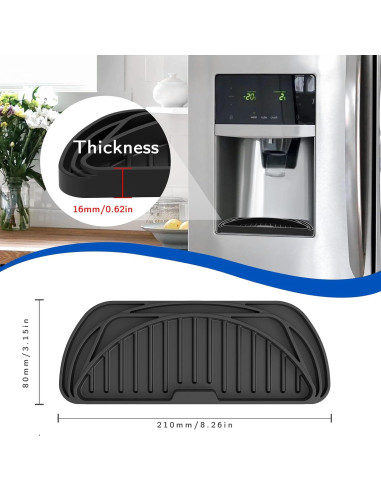 Bandeja de Goteo de Silicona Hvatry para Refrigerador - 2 Paquetes