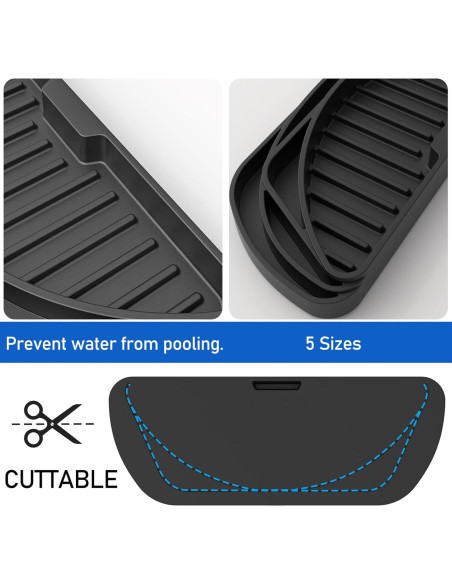 Bandeja de Goteo de Silicona Hvatry para Refrigerador - 2 Paquetes