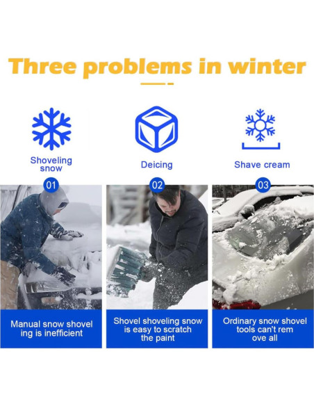 Raspador de Hielo para Auto Osilly con Guante Térmico Negro