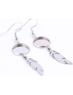 20 Bases de Pendientes de Acero Inoxidable 12mm Reidgaller 2