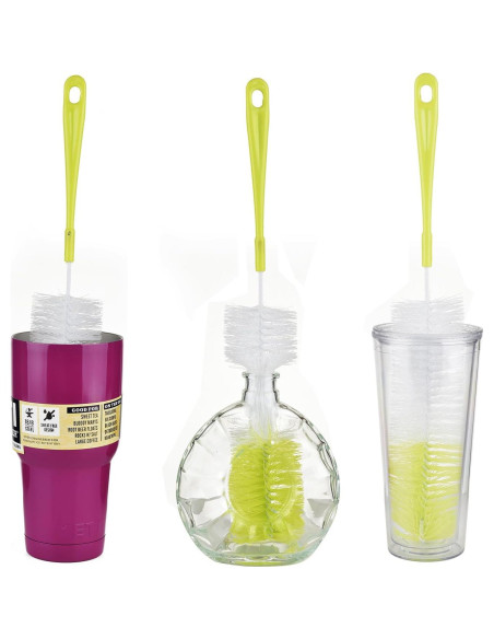 Cepillo Limpiador de Botellas ALINK 42 cm Verde Claro