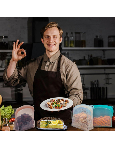 Bolsa de Silicona Reutilizable Elkanah 3300ml 2 Unidades