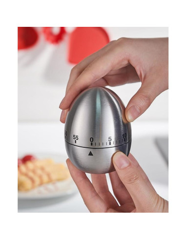 Temporizador de Cocina SLTG2020 Acero Inoxidable Forma Huevo