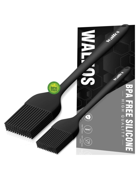 Set de Brochas de Silicona Walfos para Basting 2 Pcs Resistente al Calor