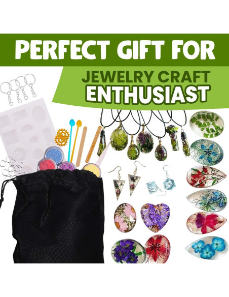 Kit de Joyería de Resina Goody King - 300g, Moldes y Herramientas