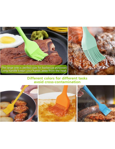 Brochas de Silicona para Basting Consevisen - Set de 5