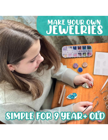 Kit de Joyería de Resina Goody King - 300g, Moldes y Herramientas