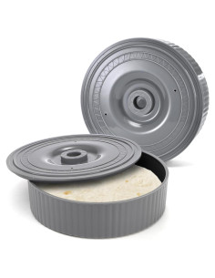 Paquete de 2 Calentadores de Tortilla Covzoe 21.6 cm Gris