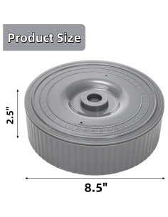 Paquete de 2 Calentadores de Tortilla Covzoe 21.6 cm Gris 2