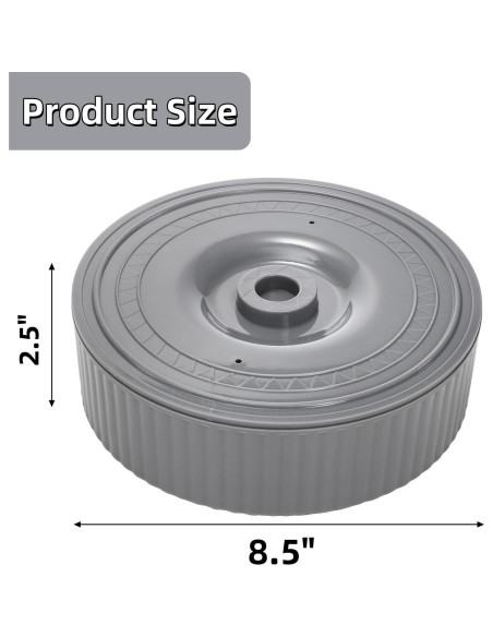 Paquete de 2 Calentadores de Tortilla Covzoe 21.6 cm Gris