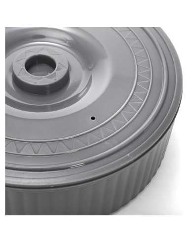 Paquete de 2 Calentadores de Tortilla Covzoe 21.6 cm Gris