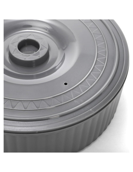 Paquete de 2 Calentadores de Tortilla Covzoe 21.6 cm Gris