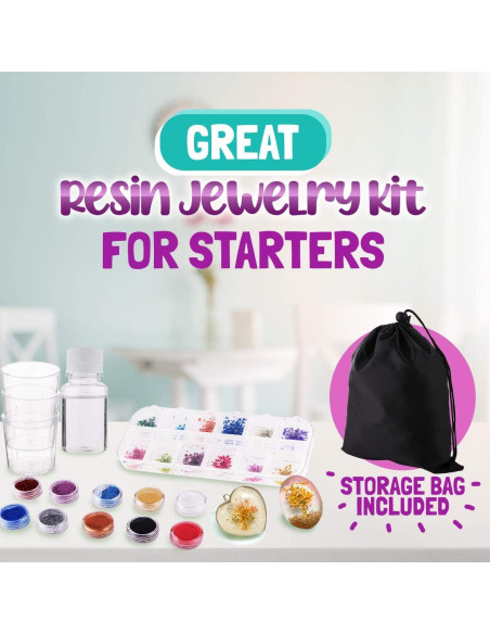 Kit de Joyería de Resina Goody King - 300g, Moldes y Herramientas