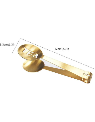 Pinzas para Té de Acero Inoxidable GANPUB - Versátiles y Prácticas