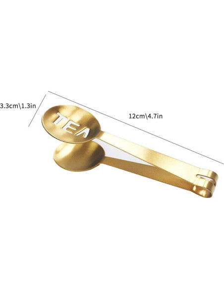 Pinzas para Té de Acero Inoxidable GANPUB - Versátiles y Prácticas