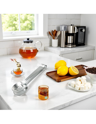 Pinzas para Té de Acero Inoxidable GANPUB - Versátiles y Prácticas