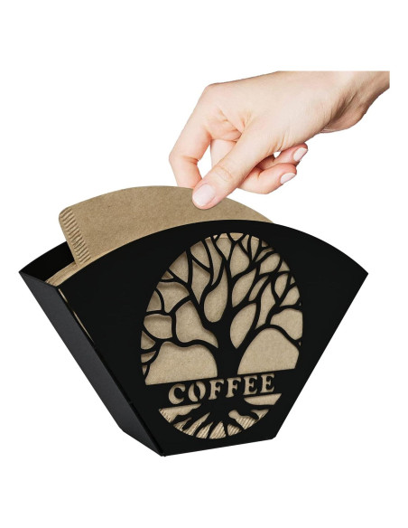Soporte de Filtros de Café Qktxktzy Árbol de la Vida Negro