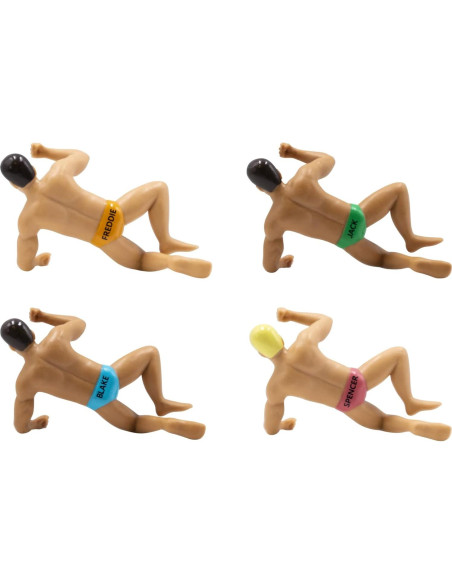 Marcadores de Bebida NPW Drink Charmers - 4 Piezas Originales