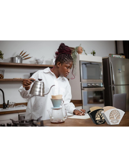 Soporte de Filtros de Café Qktxktzy Árbol de la Vida Negro