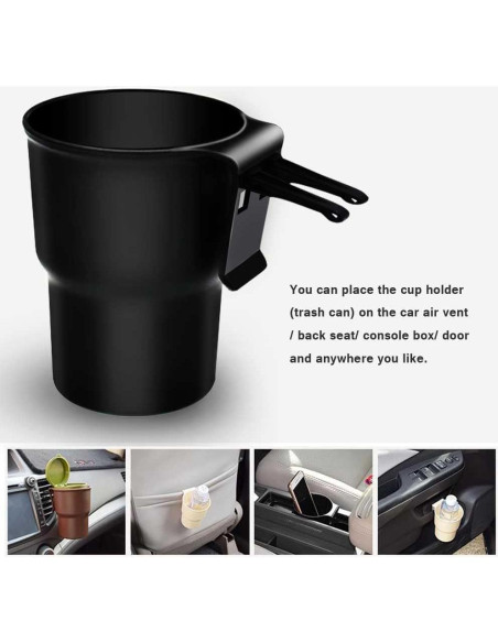 Organizador de coche SENLIXIN para botellas y objetos - Negro