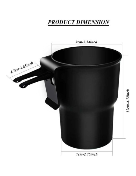 Organizador de coche SENLIXIN para botellas y objetos - Negro