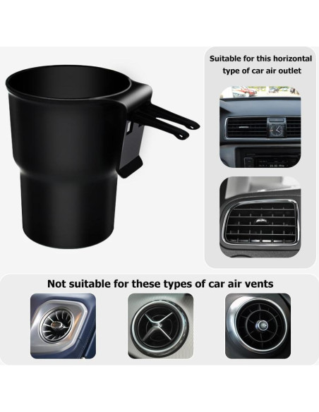 Organizador de coche SENLIXIN para botellas y objetos - Negro